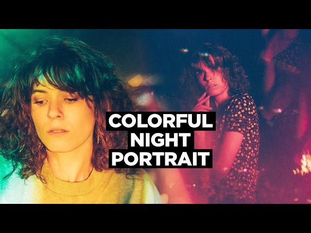 Make Colorful PORTRAITS at NIGHT [Behind the Scenes]