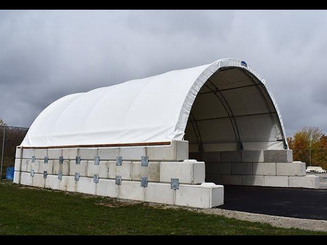 XL Shelter 30ft by 40ft Dome on Blocks