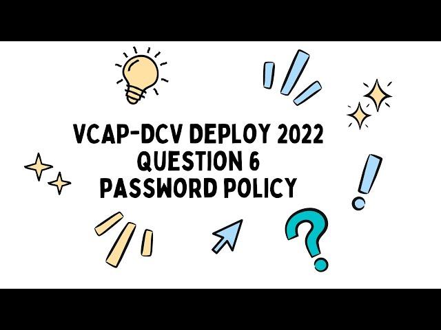 VCAP DCV Deploy Q6: This is what you need to know