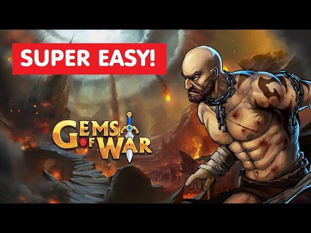 Gems of War Explore Level 12 Fast best team! NO Legendary OR Mythic!