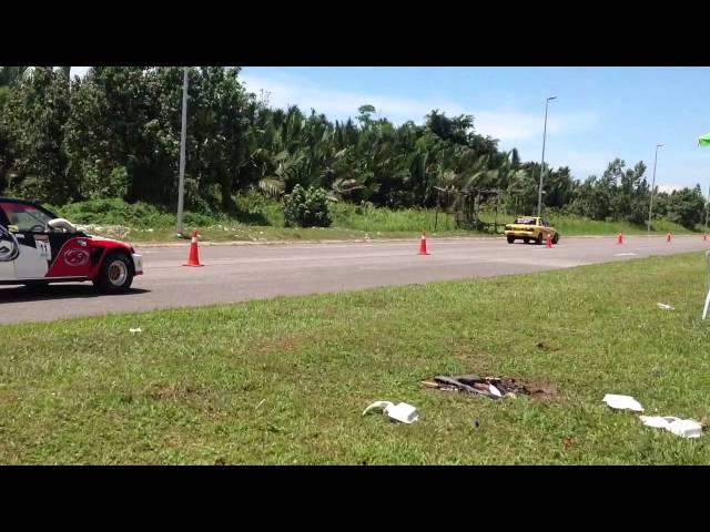 Sarawak drag battle 2014 - 4wd turbo open qualifying - ef vs evo8