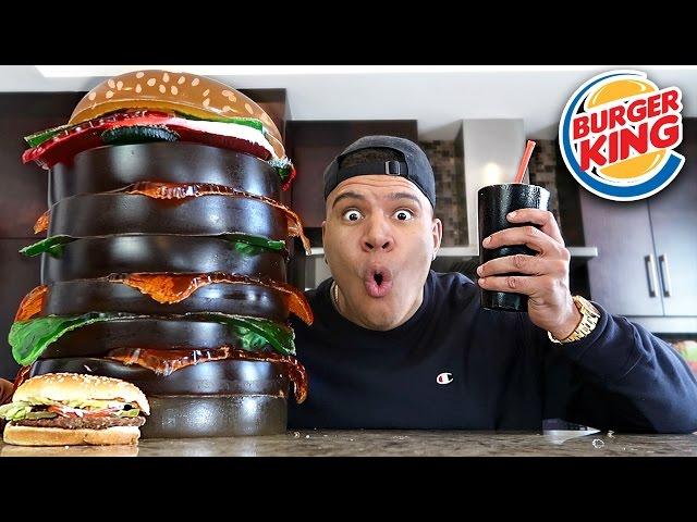 DIY GIANT GUMMY BURGER KING! (200+ LBS WHOPPER)