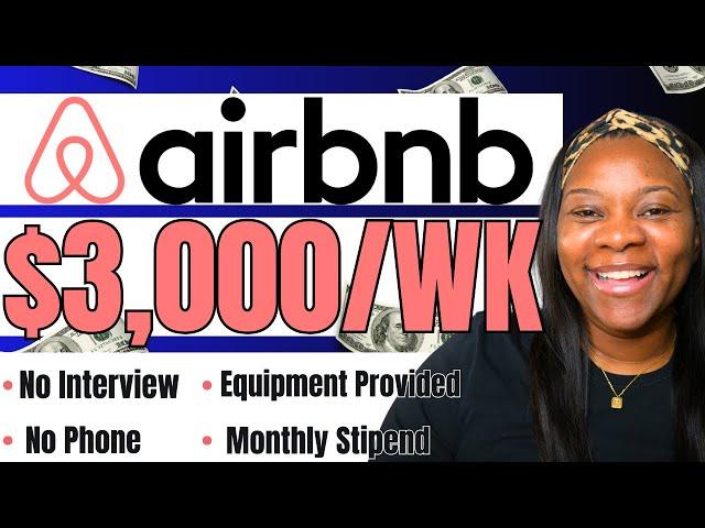 Airbnb Payin $75 an HOUR!! | No Interview No Phone Remote Work From Home Jobs 2025