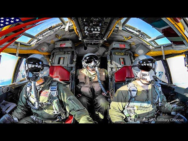 Inside a US B-52 Bombers Fly in 'Russia's Backyard' - Cockpit & Battle Station View