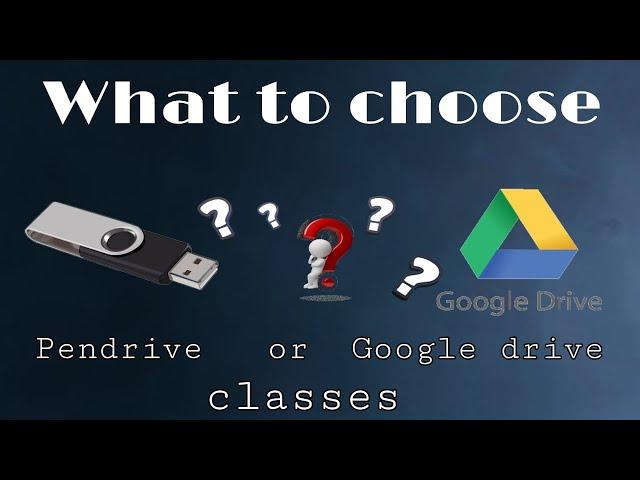 Difference between Google Drive and Pendrive classes. #onlineclasses #caintermediate #pendriveclasse