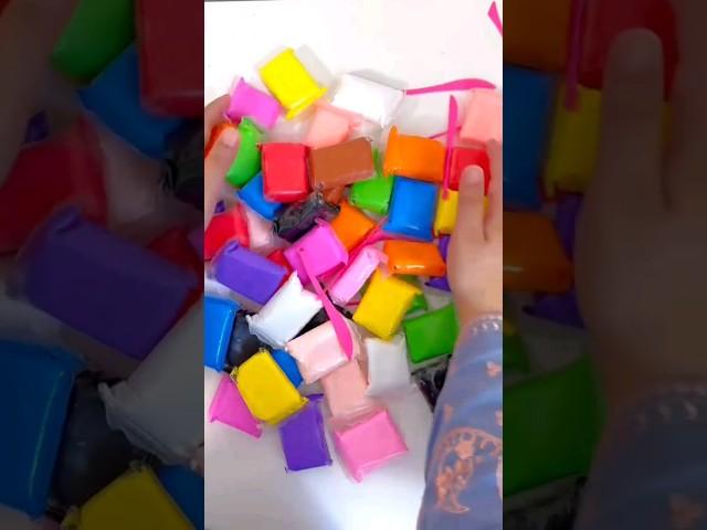 colorful soft clay unboxing️#shorts #clay #colorful