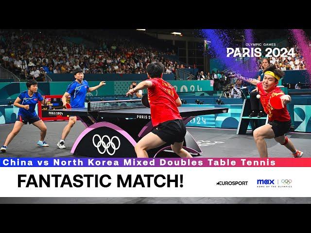 WHAT A MATCH!  | China vs North Korea Table Tennis Mixed Doubles | #Paris2024 #Olympics