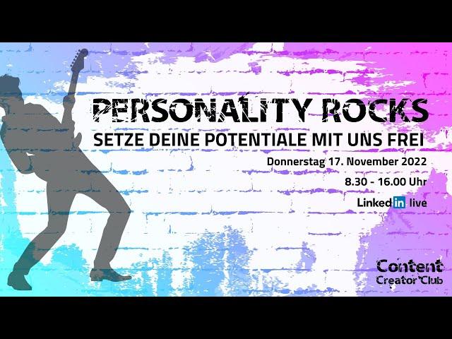 Content Creator Club Summit 2022: PERSONALITY ROCKS Pitches