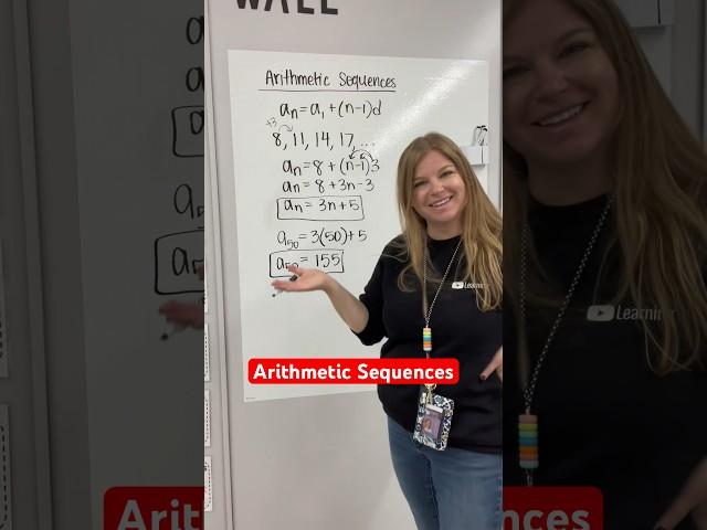 Arithmetic sequences! #math #iteachalgebra #mathematics #algebra #teacher