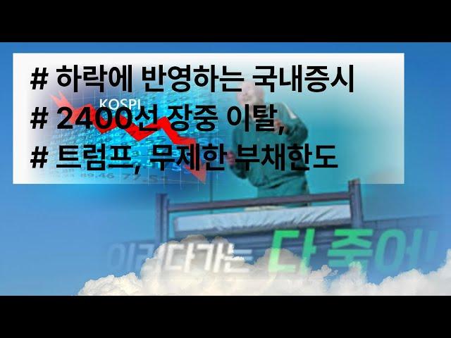 #셧다운 #파월 매파 #금리인하 # 2400선을 위협받는 국내증시,  해법은 없는 것일까? # 삼성전자 #sk하이닉스 #에코프로비엠