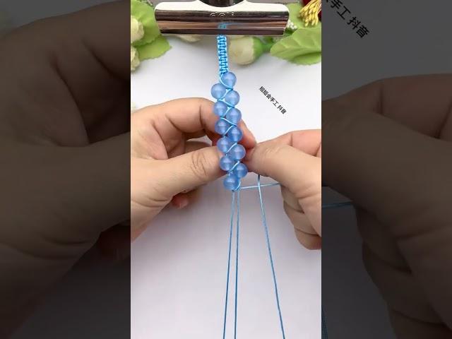 Beads turn into bracelets in seconds, sharing of rope knitting skills, handmade DIY bracelet wea