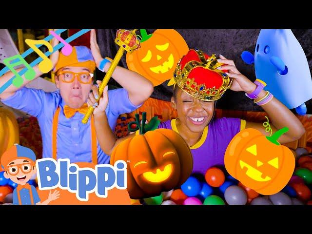 Meekah's Pumpkin Queen Song! BRAND NEW BLIPPI Halloween Costume Songs for Kids