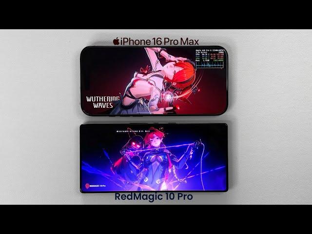 New Gaming King? iPhone 16 Pro Max vs REDMAGIC 10 Pro Wuthering Waves. Snapdragon 8 Elite vs A18 Pro