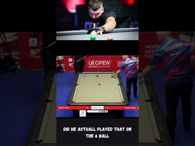 Did he actually played that on the 6 ball | EKLENT KACI VS DAVID BLACK | 2023 UK OPEN