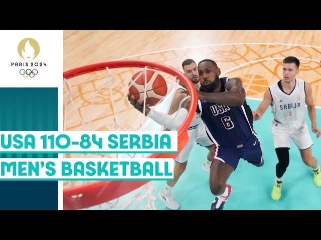 Serbia vs USA | Men's basketball group stage | #Paris2024 Highlights