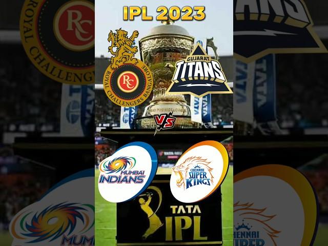 RCB vs GT vs MI vs CSK in IPL 2023 #shorts #youtubeshort #ipl