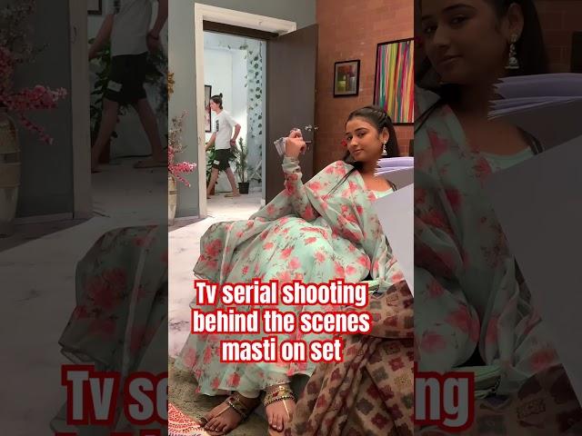 Mann sundar   tv serial shooting behind the scenes Ruhi ne set pur ke masti ️ #bts