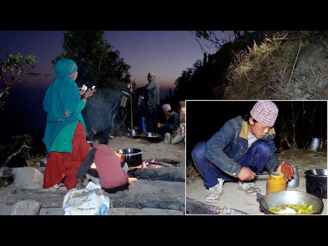 shepherd Hill Kitchen cooking || shepherd life of Nepal @ruralnepalquest