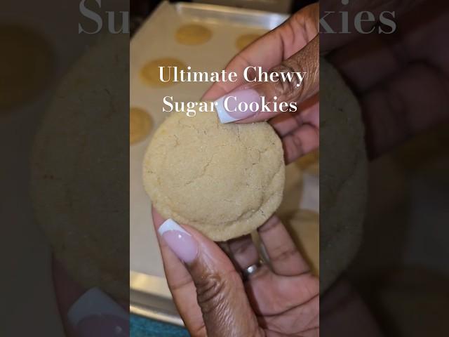 Soft & Chewy Sugar Cookies. #recipe #cookies #baking #sugarcookies