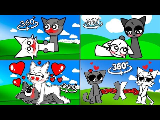 Incredibox Sprunki: Gray x Wenda sus meme compilation 360° VR