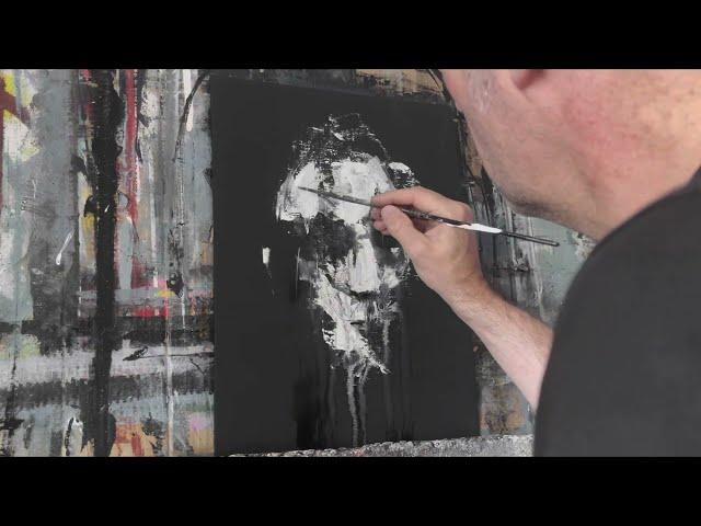 Acrylic painting on board canvas
