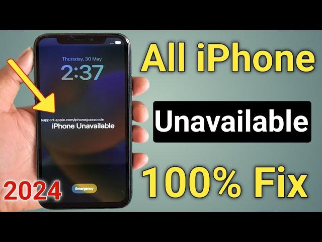 iPhone Unavailable Lock Screen How To Fix || How To Unlock Any iPhone Unavailable