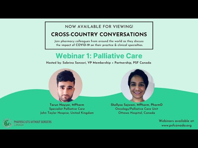 Cross-Country Conversations - Webinar #1: Palliative Care
