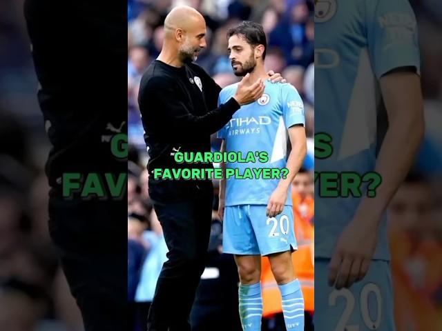 Guardiola's favorite player at Manchester City? #pepguardiola #guardiola #manchestercity