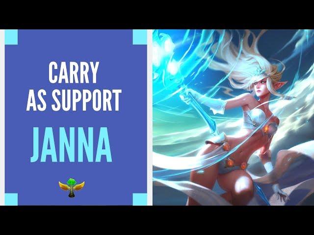 Janna, How to Carry in Gold | Diamond Support Guide/Commentary [LoL] [S9]