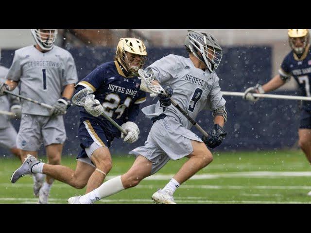 Georgetown vs NotreDame Lacrosse Highlights | 2024 College Lacrosse