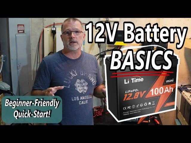 12V BATTERY BASICS:  Featuring the NEW Li Time Mini 12V 100Ah LiFePO4 Battery