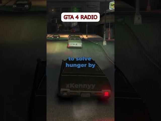 Solving Hunger (GTA 4 RADIO) #jokes #gta4 #radio #gtaiv #gta #gaming