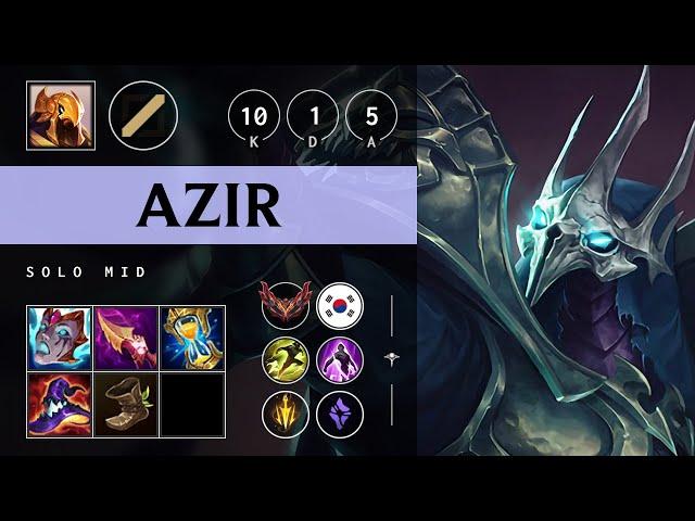 Azir Mid vs Aurora - KR Grandmaster Patch 25.05