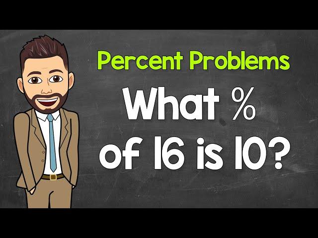 Percent Problems Using the Percent Equation (Finding the Percent) | No Calculator | Math with Mr. J