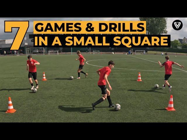 7 Drills & Games in a Small Square | Soccer Drills - Football Exercises