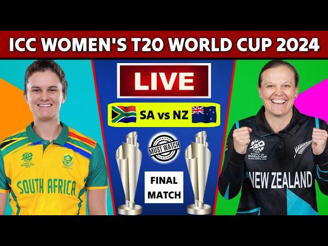  SA W vs NZ W Final Live | Women's T20 World Cup 2024 Live | South Africa vs New Zealand Final Live