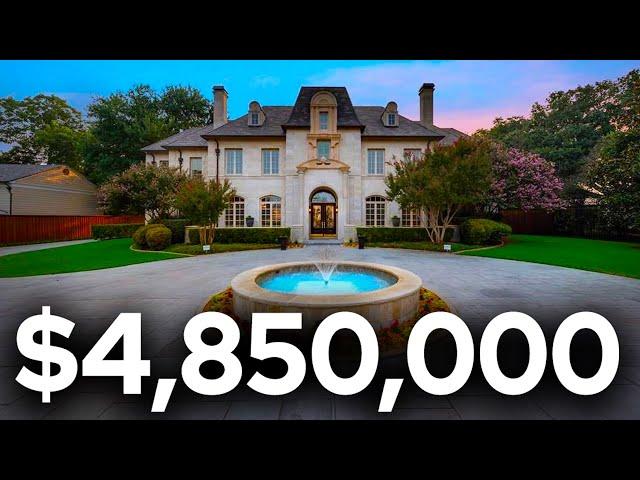 9100 SQFT DALLAS LUXURY MANSION TOUR! - DALLAS TEXAS LUXURY HOMES FOR SALE ($4,850,000)