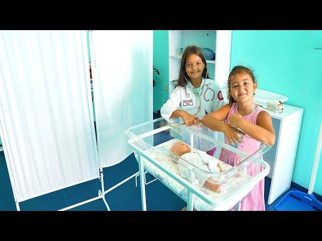 Masal and Öykü pretend play jobs career & profession - fun kids Video