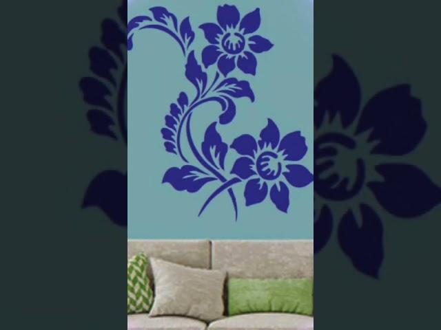 House interior stencil design || Stencil decoration || home wall decoration || world of Bidhan ||