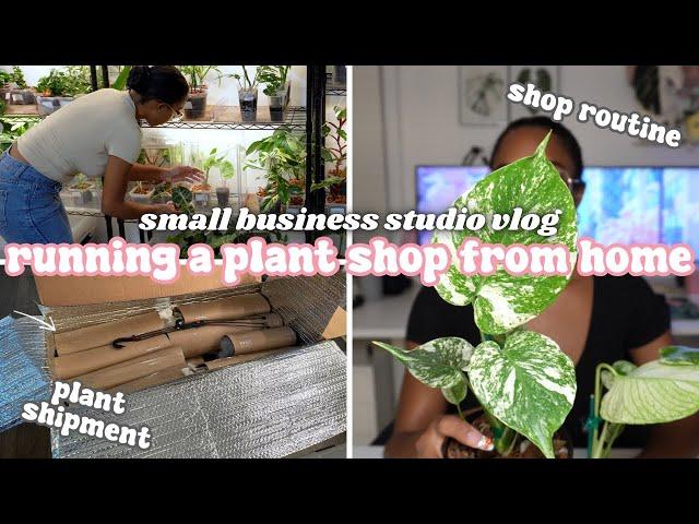 Running a Plant Store From Home Vlog🪴New Plant Shipment & More, Plant Shop Routine, Restock Prep