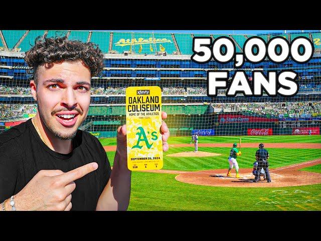 I Went VIP To Oakland's Final MLB Game ($1,500 Tickets)