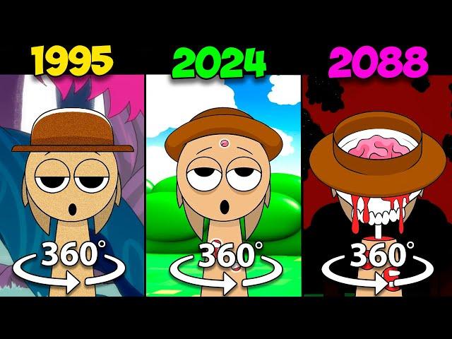 360° VR Incredibox Sprunki 1995 vs 2024 vs 2088