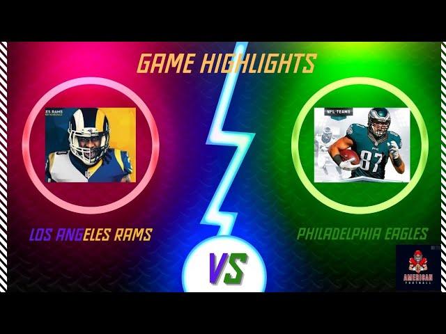 los angeles rams vs philadelphia eagles game Highlights (HD) || American - sport - Mo