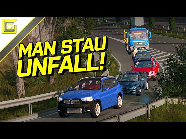 MAN TGS STAU AUFFAHRT! I BeamNG Drive Crashes #1943 [Alpha]