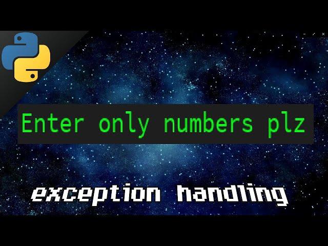Python exception handling ️