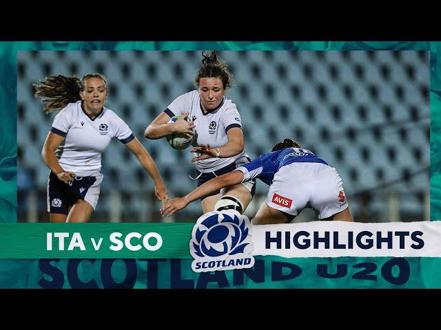 HIGHLIGHTS | Italy Women U20 v Scotland Women U20 | Six Nations Women's Summer Series