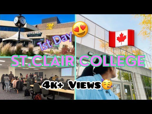 St.Clair College Vlog | My first day at Canadian College | Toronto Campus | IBM logistics #stclair