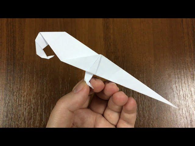 DIY PAPER PARROT - How To Make an ORIGAMI White Parrot That sits on Finger