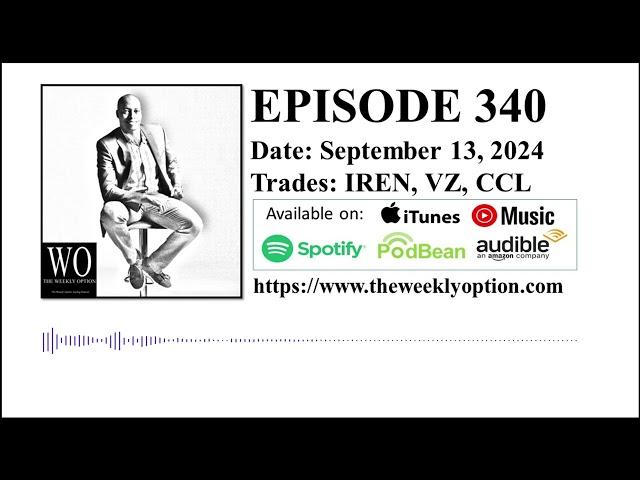 Option Trading Podcast - The Weekly Option Episode 340 Recorded on September 13, 2024