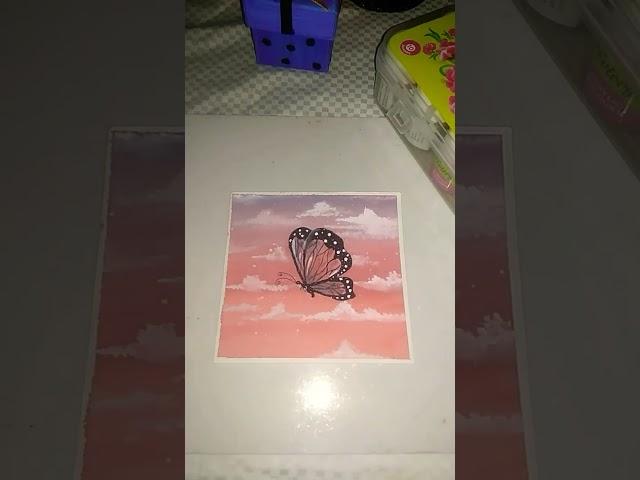 Butterfly paiting /# mini paiting by crafter sakshi # sorts